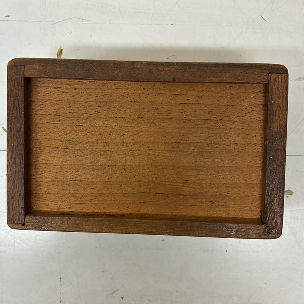 Wooden Decorative Box with Geometric Inlay - Picture 9 of 13